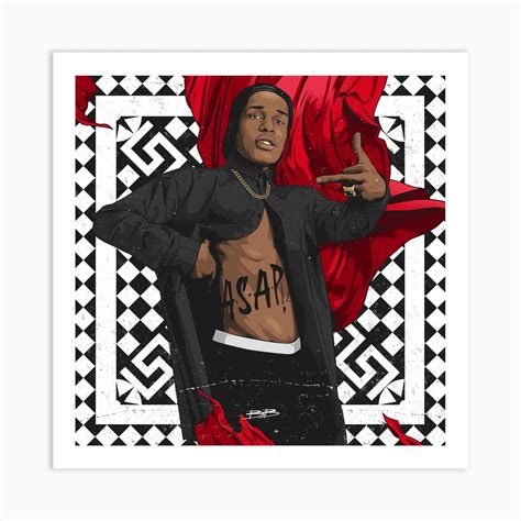 asap rocky art print.